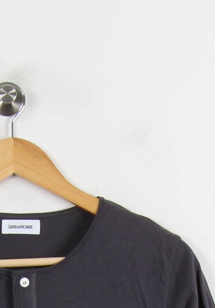 Tee-shirt Henley Bleu - Taille XS/34 de la marque Zadig&Voltaire | PARAD55732 - Vendu par Paradigme - Image 3