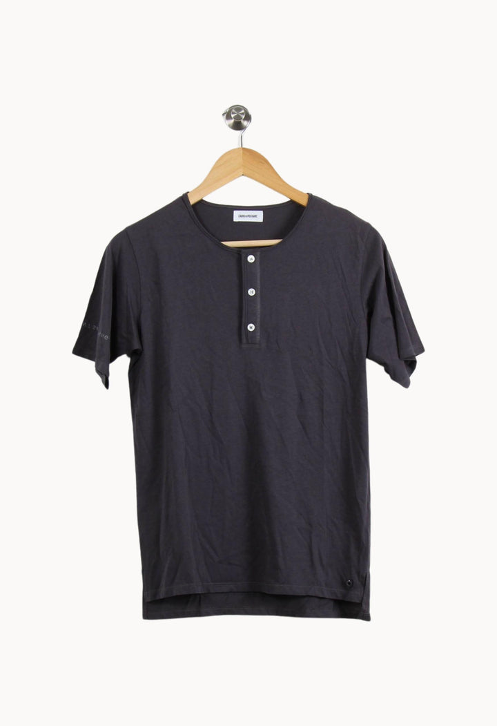 Tee-shirt Henley Bleu - Taille XS/34 de la marque Zadig&Voltaire | PARAD55732 - Vendu par Paradigme - Image 2