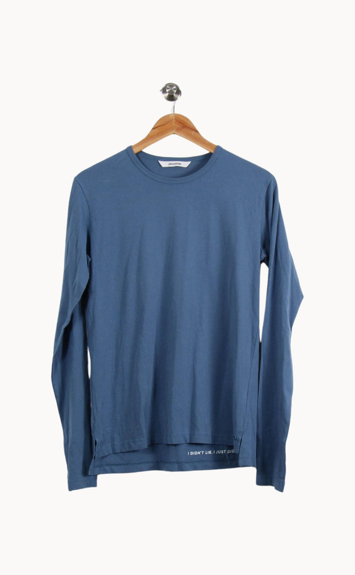 T-shirt Manches Longues Bleu - Taille S/36 de la marque Zadig&Voltaire | PARAD55734 - Vendu par Paradigme - Image 2