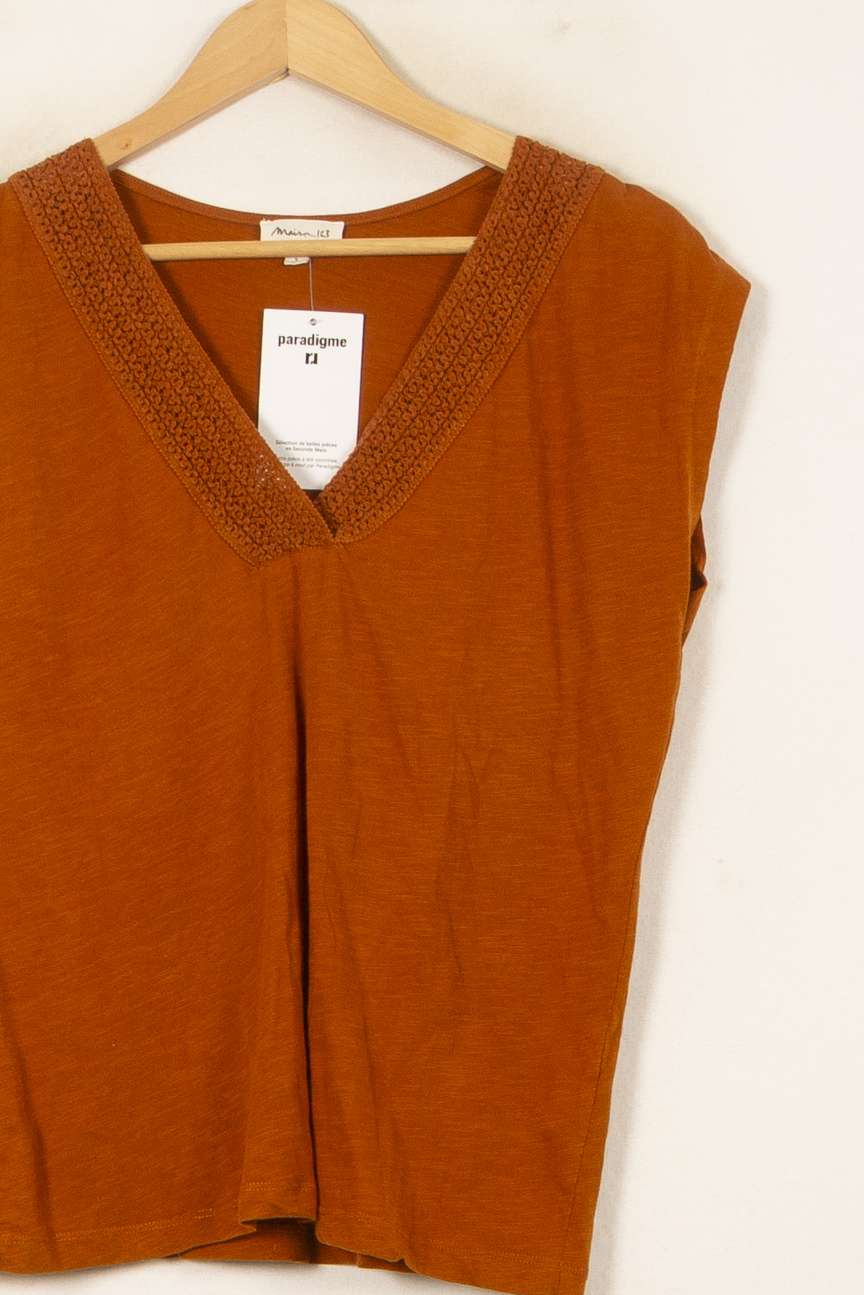 Débardeur Marron - Taille S/36 de la marque Maison 123 | PARAD55739 - Vendu par Paradigme - Image 3