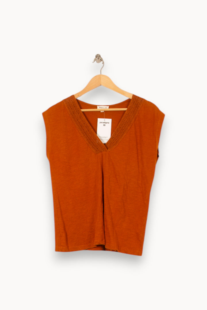 Débardeur Marron - Taille S/36 de la marque Maison 123 | PARAD55739 - Vendu par Paradigme - Image 2