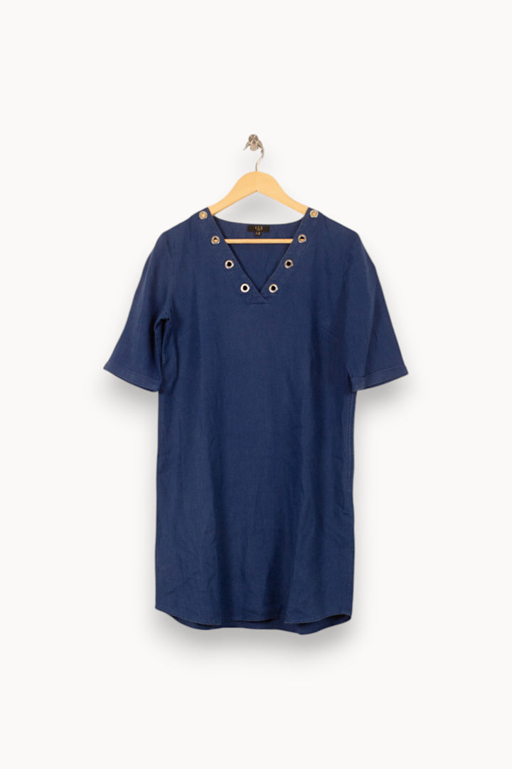 Robe Droite Bleue - Taille M/38 de la marque Maison 123 | PARAD55740 - Vendu par Paradigme - Image 2