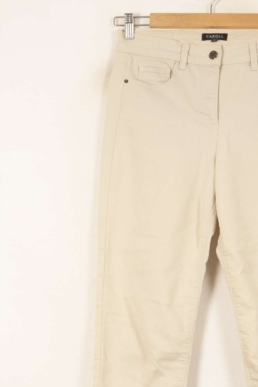 Jean Beige - Taille S/36 de la marque Caroll | PARAD55744 - Vendu par Paradigme - Image 3