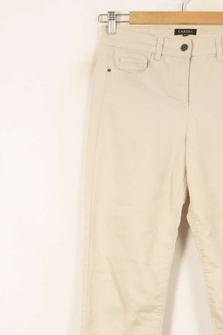 Jean Beige - Taille S/36 de la marque Caroll | PARAD55744 - Vendu par Paradigme - Image 3