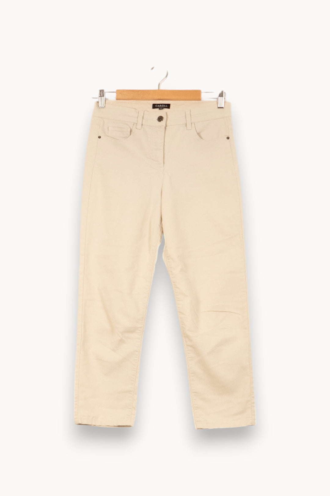 Jean Beige - Taille S/36 de la marque Caroll | PARAD55744 - Vendu par Paradigme - Image 2