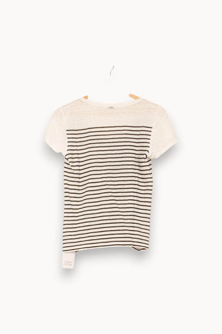 Tee-shirt Blanc et Noir - Taille S/36 de la marque IKKS | PARAD55747 - Vendu par Paradigme - Image 4