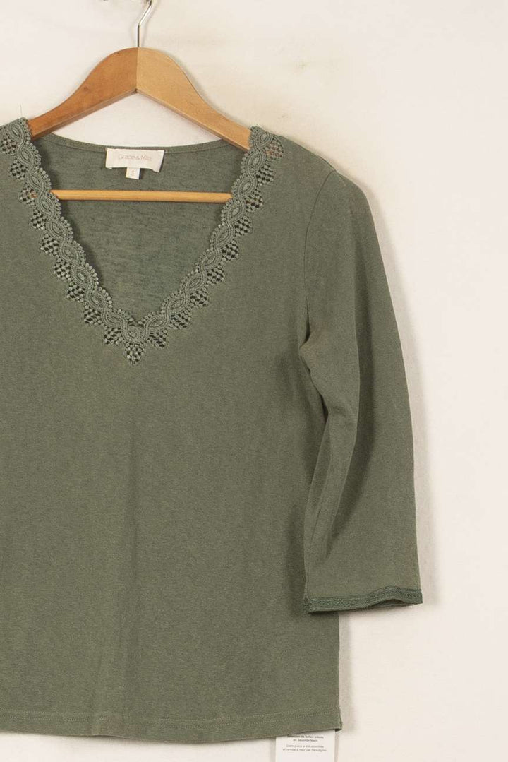 Tunique Verte - Taille S/36 de la marque Grace & Mila | PARAD55748 - Vendu par Paradigme - Image 3