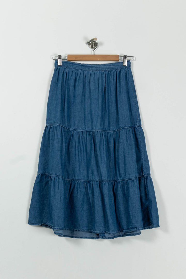 Jupe Longue Bleue - Taille S/36 de la marque Petite Mendigote | PARAD55764 - Vendu par Paradigme - Image 4