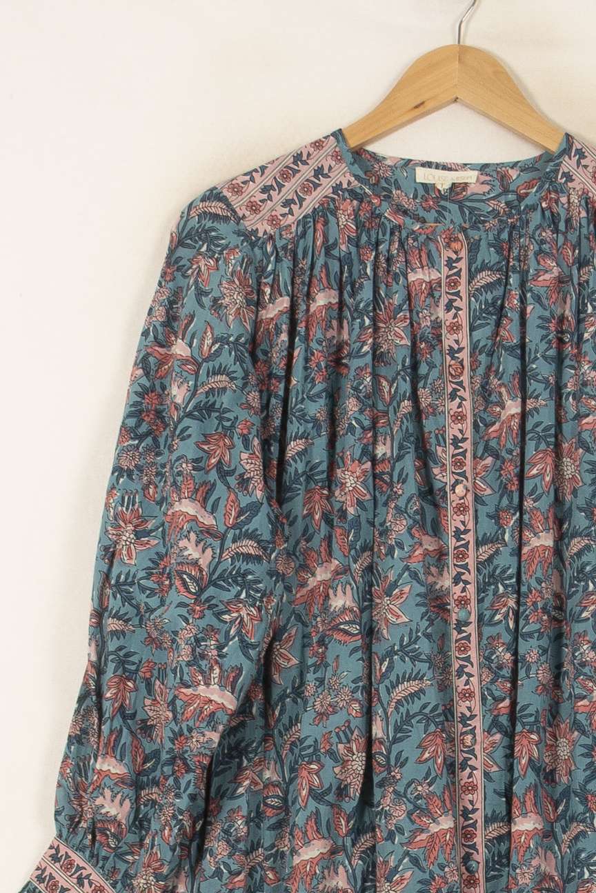 Robe Longue Bleu et Rose - Taille S/36 de la marque Louise Misha | PARAD55779 - Vendu par Paradigme - Image 3