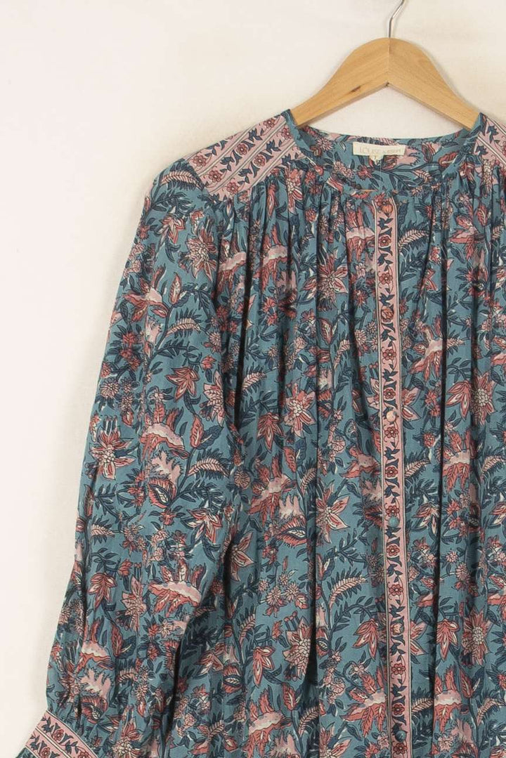 Robe Longue Bleu et Rose - Taille S/36 de la marque Louise Misha | PARAD55779 - Vendu par Paradigme - Image 3