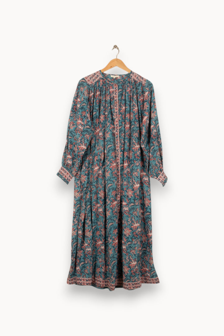 Robe Longue Bleu et Rose - Taille S/36 de la marque Louise Misha | PARAD55779 - Vendu par Paradigme - Image 2