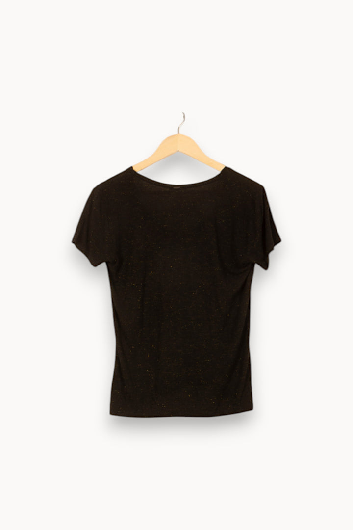 Tee-shirt Noir - Taille M/38 de la marque IKKS | PARAD55781 - Vendu par Paradigme - Image 4