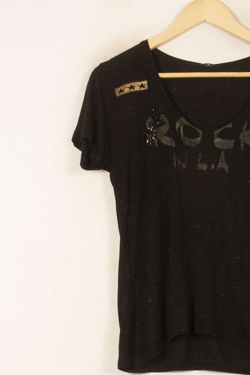 Tee-shirt Noir - Taille M/38 de la marque IKKS | PARAD55781 - Vendu par Paradigme - Image 3