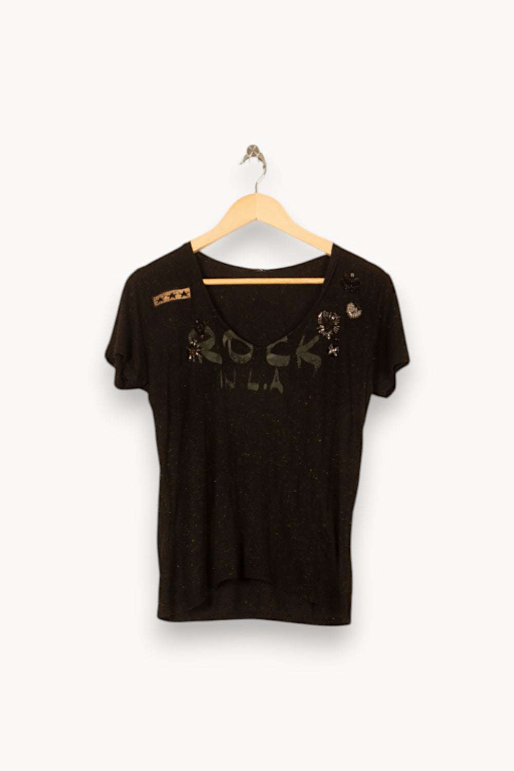 Tee-shirt Noir - Taille M/38 de la marque IKKS | PARAD55781 - Vendu par Paradigme - Image 2