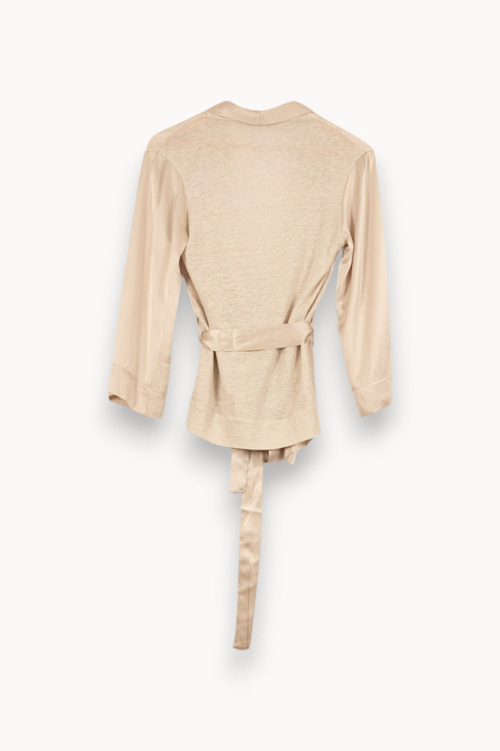 Gilet Beige - Taille S/36 de la marque Majestic Filatures | PARAD55785 - Vendu par Paradigme - Image 4