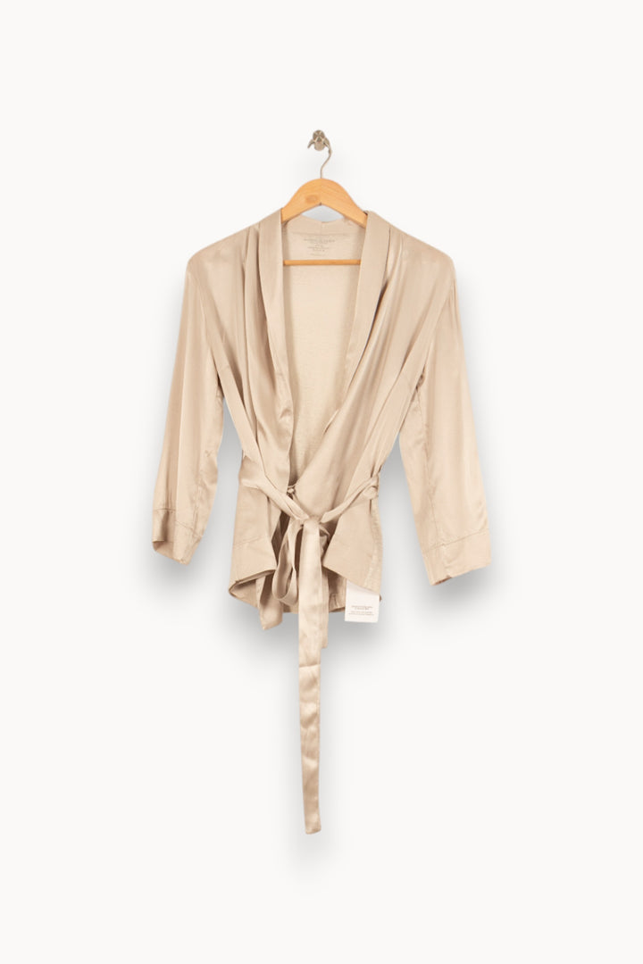 Gilet Beige - Taille S/36 de la marque Majestic Filatures | PARAD55785 - Vendu par Paradigme - Image 2