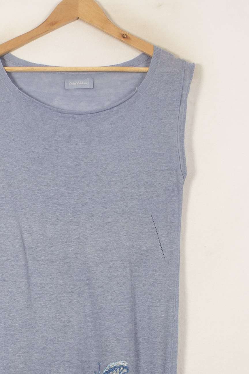 Débardeur Bleu - Taille M/38 de la marque Zadig&Voltaire | PARAD55787 - Vendu par Paradigme - Image 3