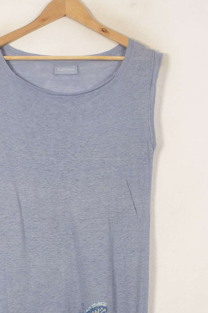 Débardeur Bleu - Taille M/38 de la marque Zadig&Voltaire | PARAD55787 - Vendu par Paradigme - Image 3