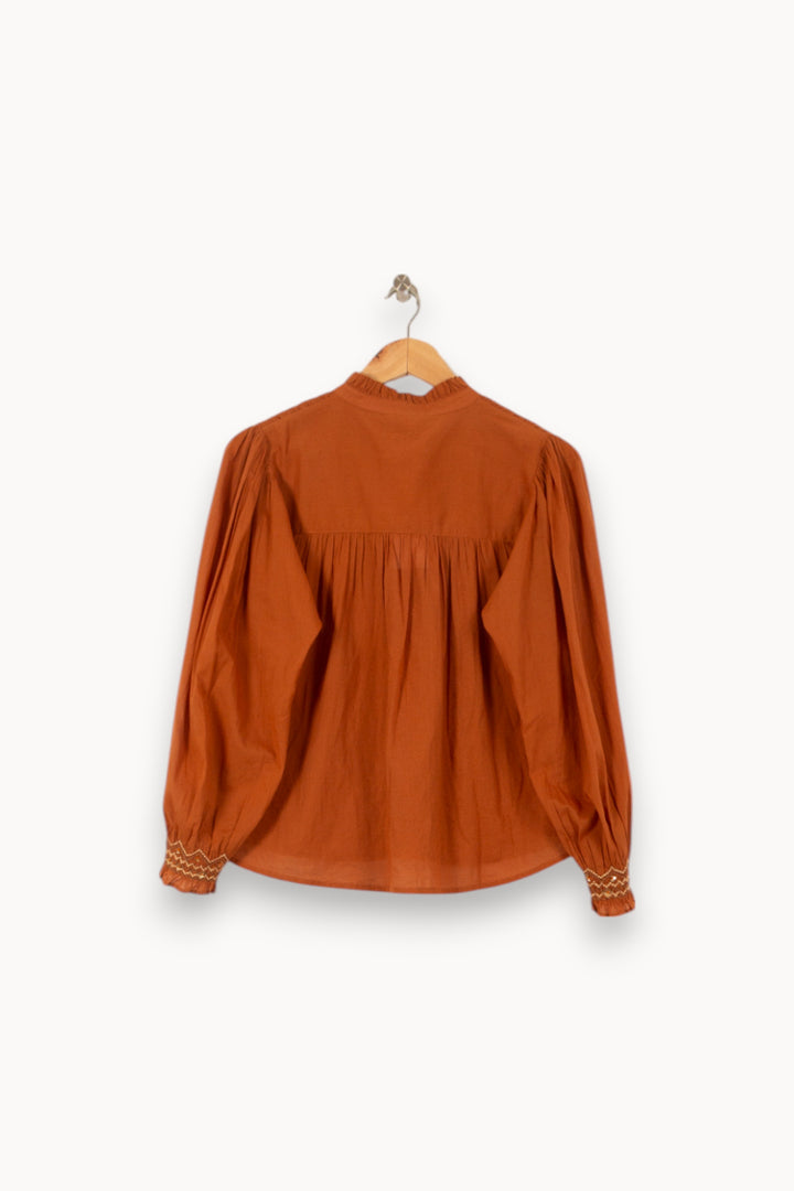 Blouse Marron - Taille S/36 de la marque Louise Misha | PARAD55790 - Vendu par Paradigme - Image 4