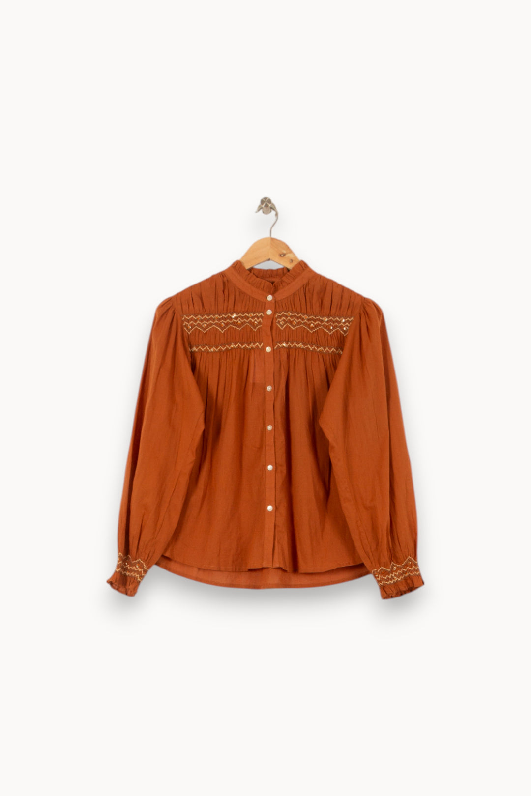 Blouse Marron - Taille S/36 de la marque Louise Misha | PARAD55790 - Vendu par Paradigme - Image 2