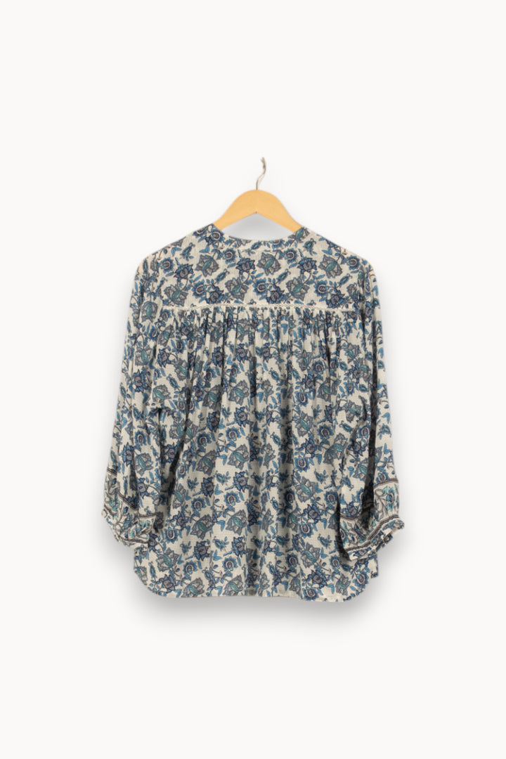 Blouse Blanche et Bleue - Taille S/36 de la marque Louise Misha | PARAD55791 - Vendu par Paradigme - Image 4