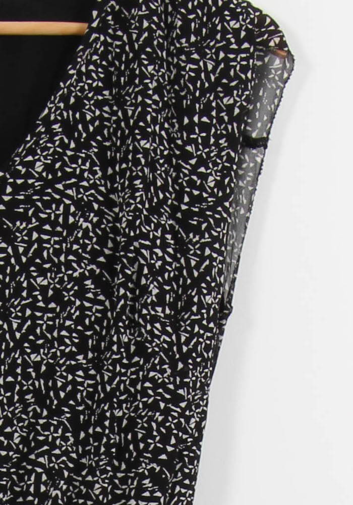 Robe Longue Noire et Blanche - Taille S/36 de la marque IKKS | PARAD55792 - Vendu par Paradigme - Image 3