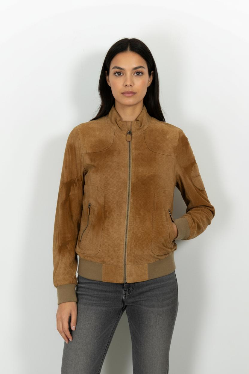 Blouson Marron - Taille M/38 de la marque Sud express | PARAD55793 - Vendu par Paradigme - Image 1