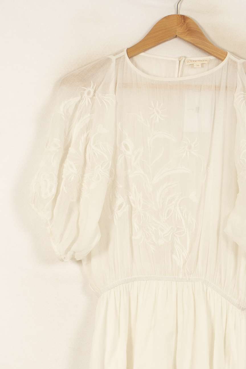 Robe Courte Blanche - Taille S/36 de la marque Louise Misha | PARAD55804 - Vendu par Paradigme - Image 3
