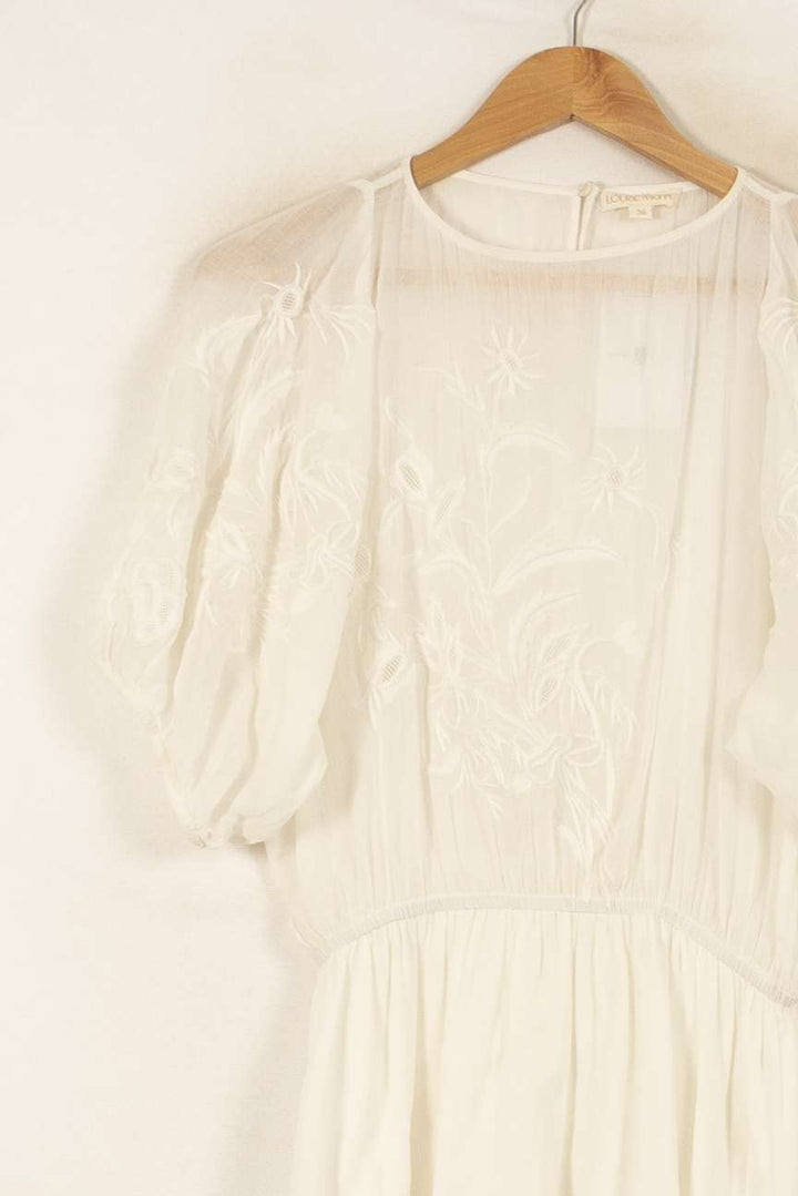 Robe Courte Blanche - Taille S/36 de la marque Louise Misha | PARAD55804 - Vendu par Paradigme - Image 3