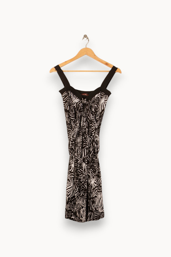 Robe Courte Noire et Blanche - Taille M/38 de la marque Max Mara | PARAD55806 - Vendu par Paradigme - Image 2