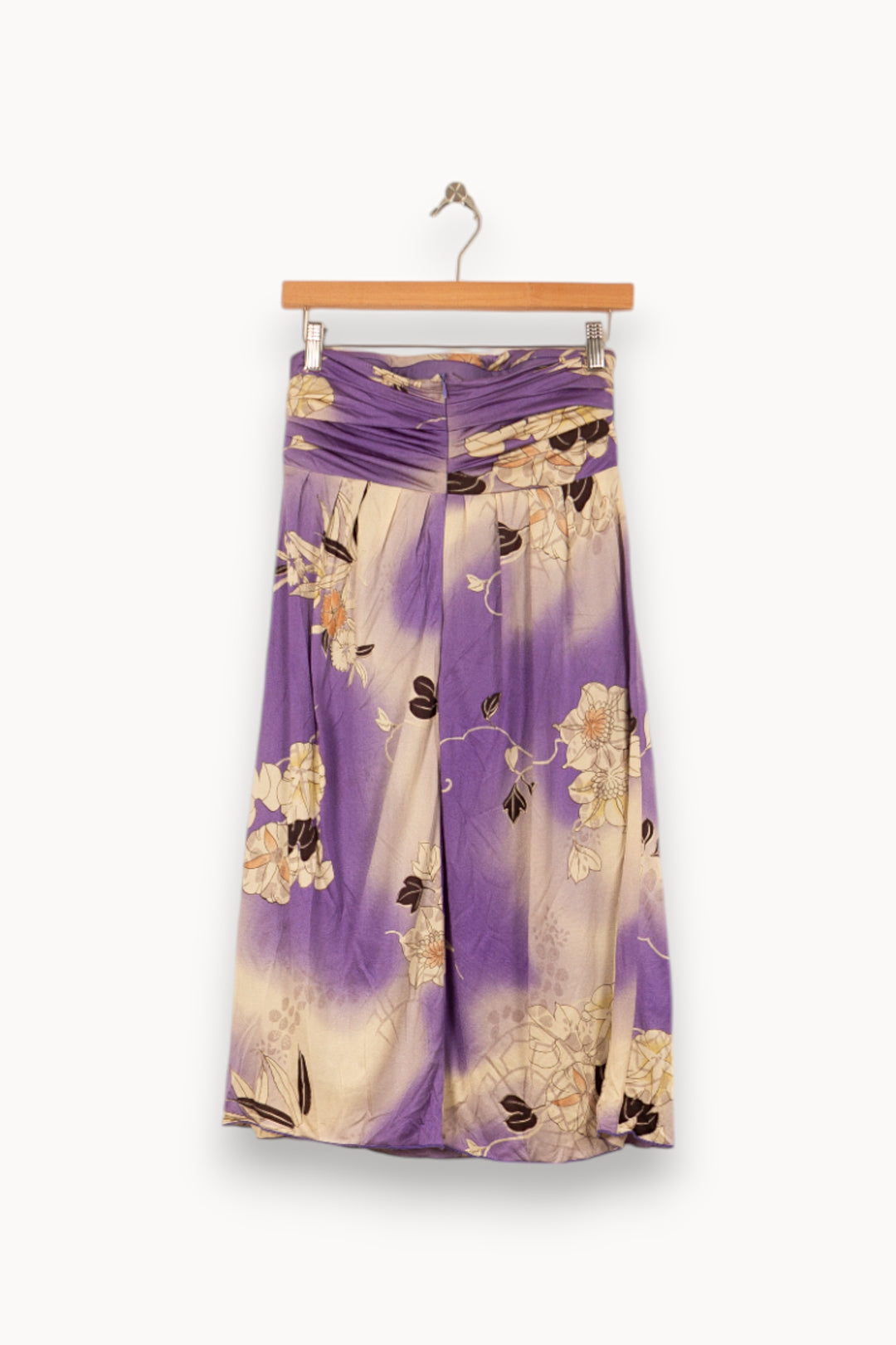 Robe Courte Violette et Beige - Taille XL/42 de la marque Max Mara | PARAD55807 - Vendu par Paradigme - Image 4