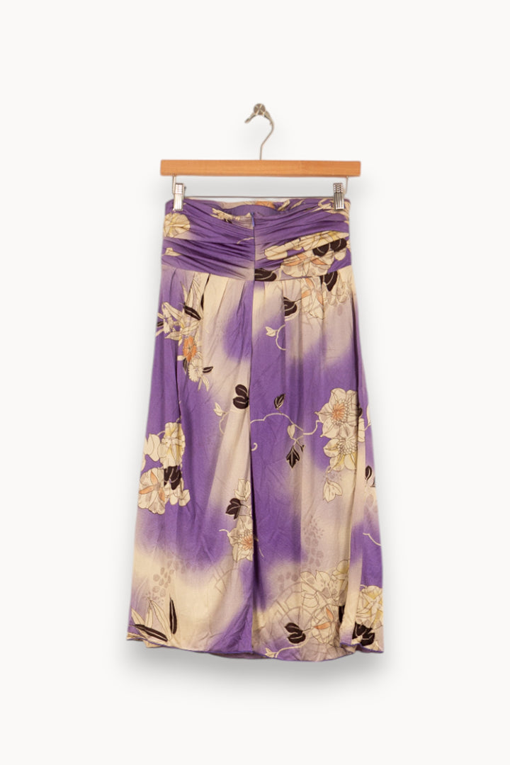 Robe Courte Violette et Beige - Taille XL/42 de la marque Max Mara | PARAD55807 - Vendu par Paradigme - Image 4