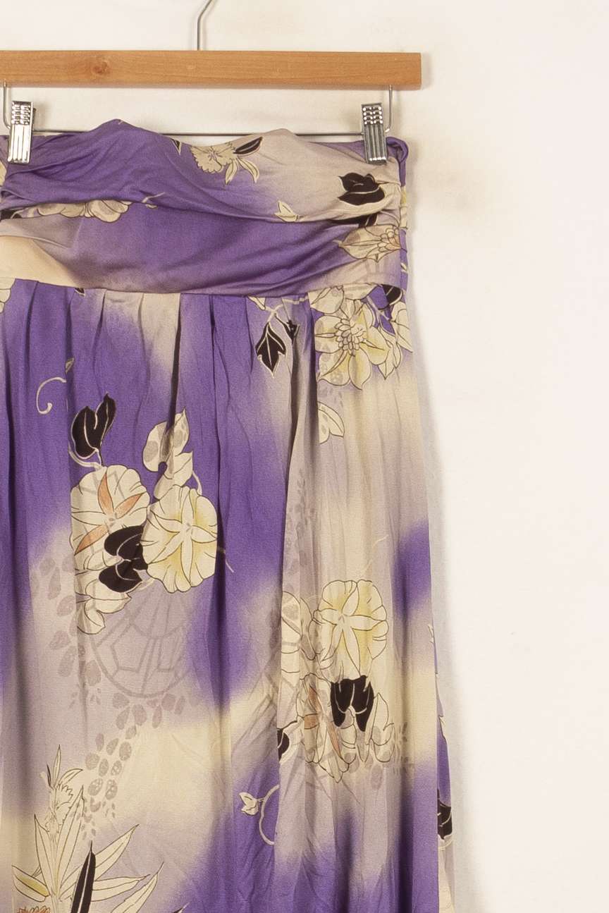 Robe Courte Violette et Beige - Taille XL/42 de la marque Max Mara | PARAD55807 - Vendu par Paradigme - Image 3