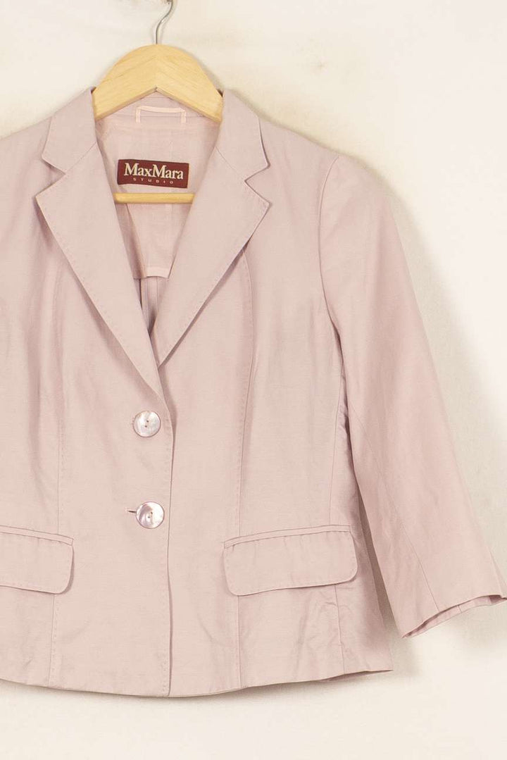 Blazer Rose - Taille S/36 de la marque Max Mara | PARAD55810 - Vendu par Paradigme - Image 3