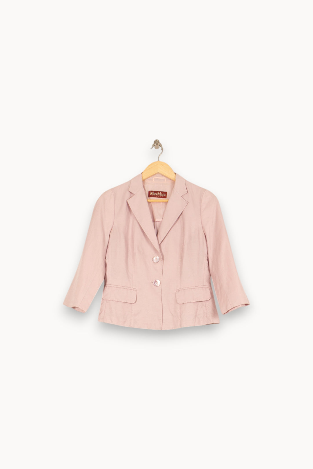 Blazer Rose - Taille S/36 de la marque Max Mara | PARAD55810 - Vendu par Paradigme - Image 2