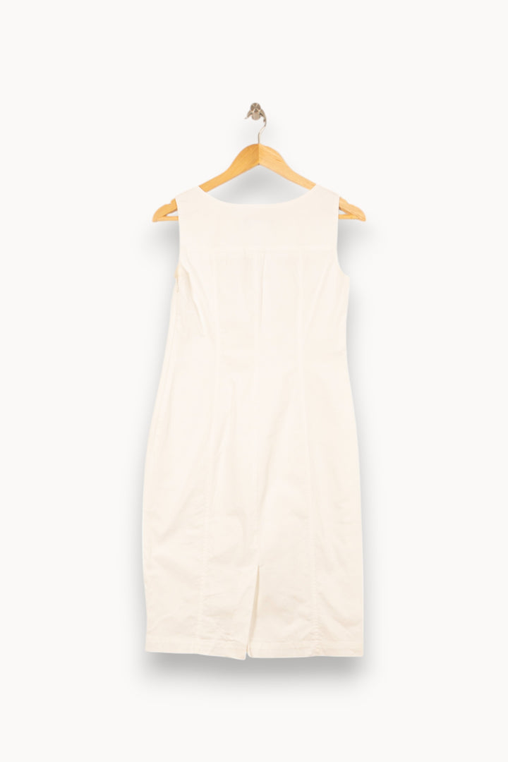 Robe Sans Manches Blanche - Taille L/40 de la marque Weekend Max Mara | PARAD55815 - Vendu par Paradigme - Image 4