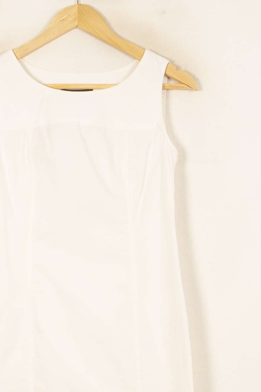 Robe Sans Manches Blanche - Taille L/40 de la marque Weekend Max Mara | PARAD55815 - Vendu par Paradigme - Image 3