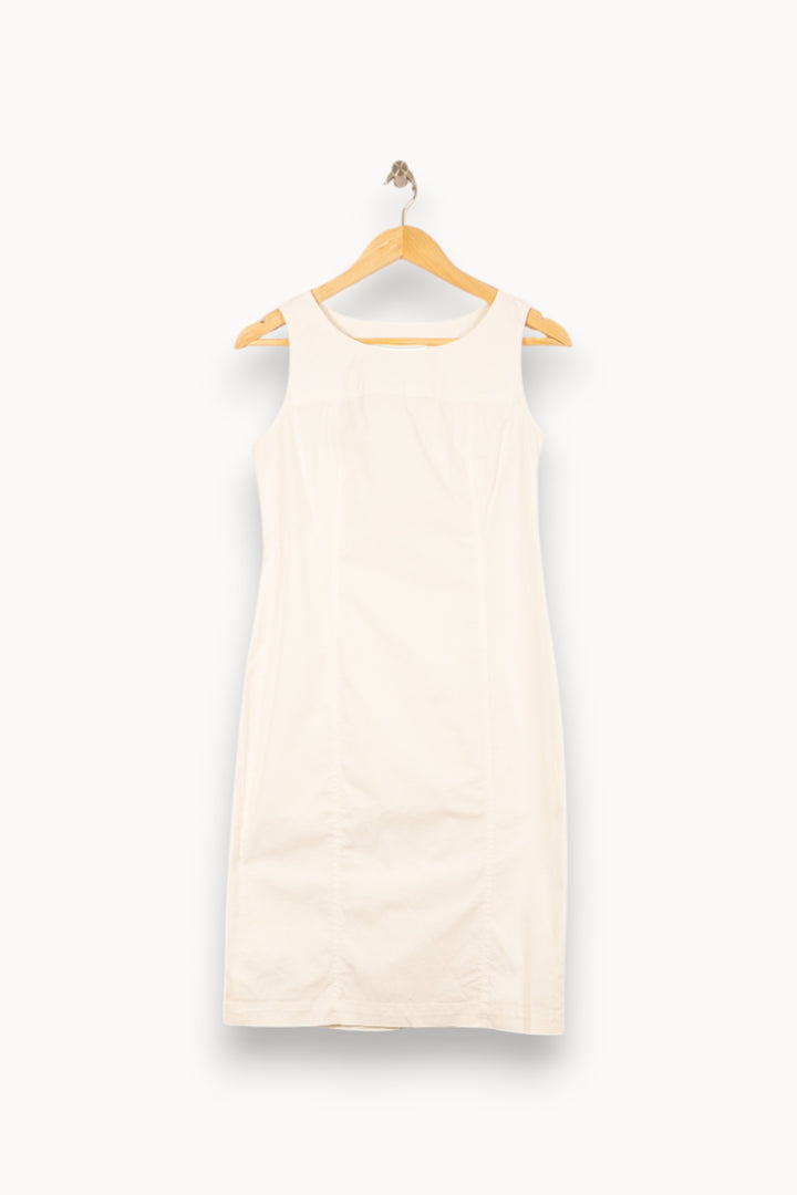 Robe Sans Manches Blanche - Taille L/40 de la marque Weekend Max Mara | PARAD55815 - Vendu par Paradigme - Image 2