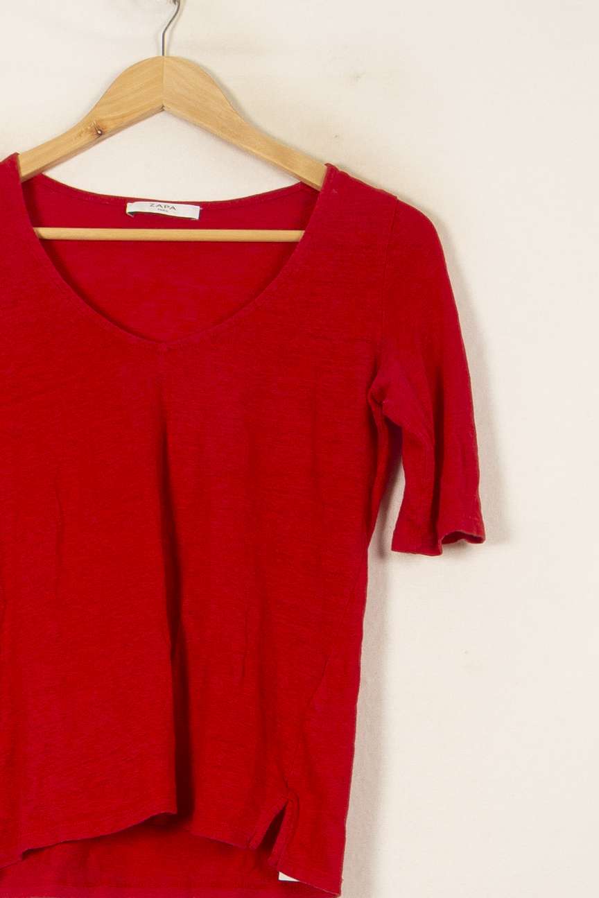 Tee-shirt Rouge - Taille S/36 de la marque ZAPA | PARAD55819 - Vendu par Paradigme - Image 3