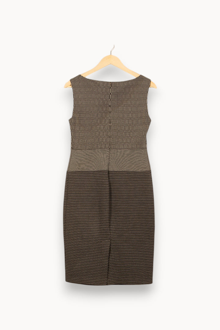 Robe Sans Manches Grise et Noire - Taille S/36 de la marque Max Mara | PARAD55824 - Vendu par Paradigme - Image 4