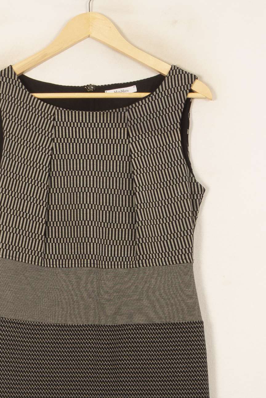 Robe Sans Manches Grise et Noire - Taille S/36 de la marque Max Mara | PARAD55824 - Vendu par Paradigme - Image 3