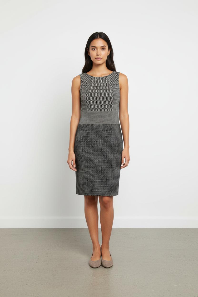 Robe Sans Manches Grise et Noire - Taille S/36