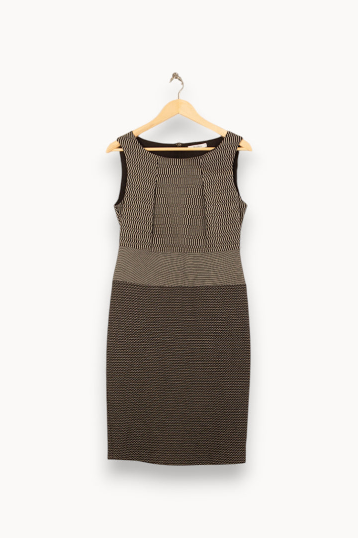 Robe Sans Manches Grise et Noire - Taille S/36 de la marque Max Mara | PARAD55824 - Vendu par Paradigme - Image 2