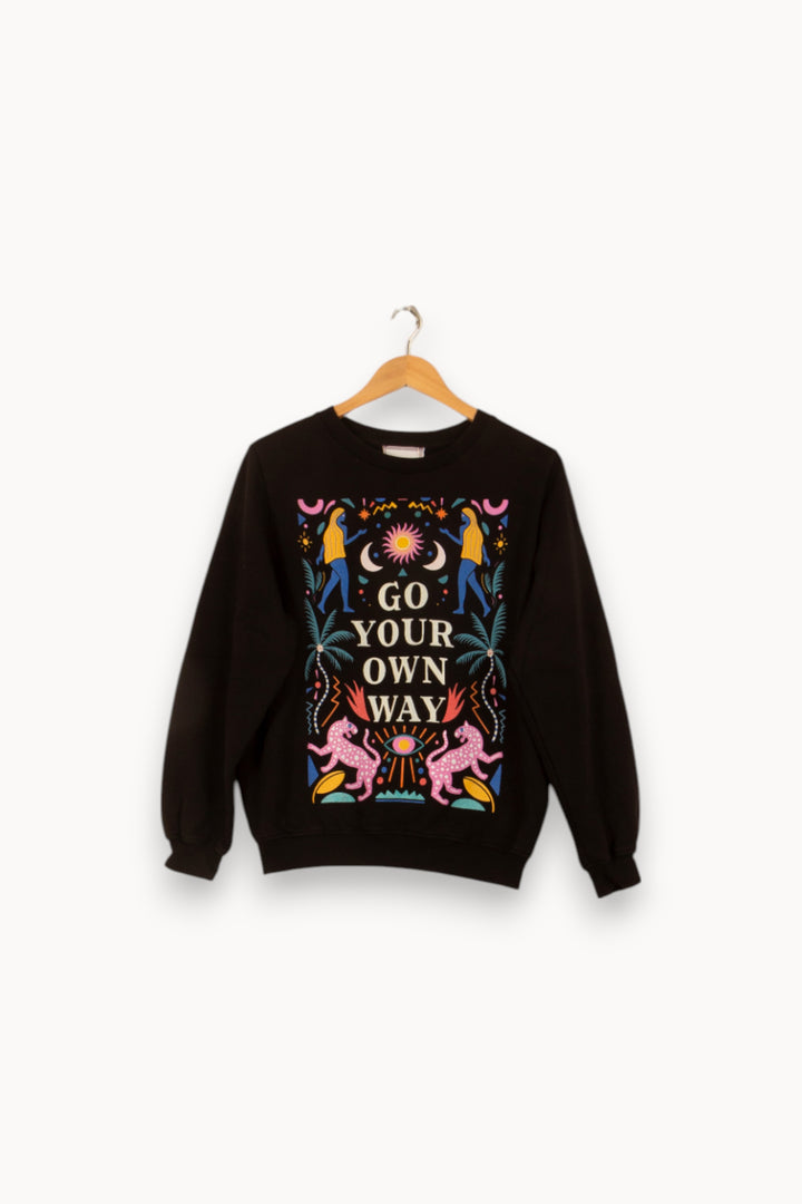 Sweat Noir - Taille XS/34 de la marque Imprevu | PARAD55830 - Vendu par Paradigme - Image 2