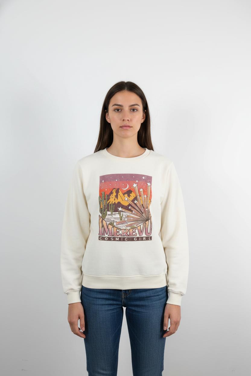Sweatshirt Beige - Taille S/36