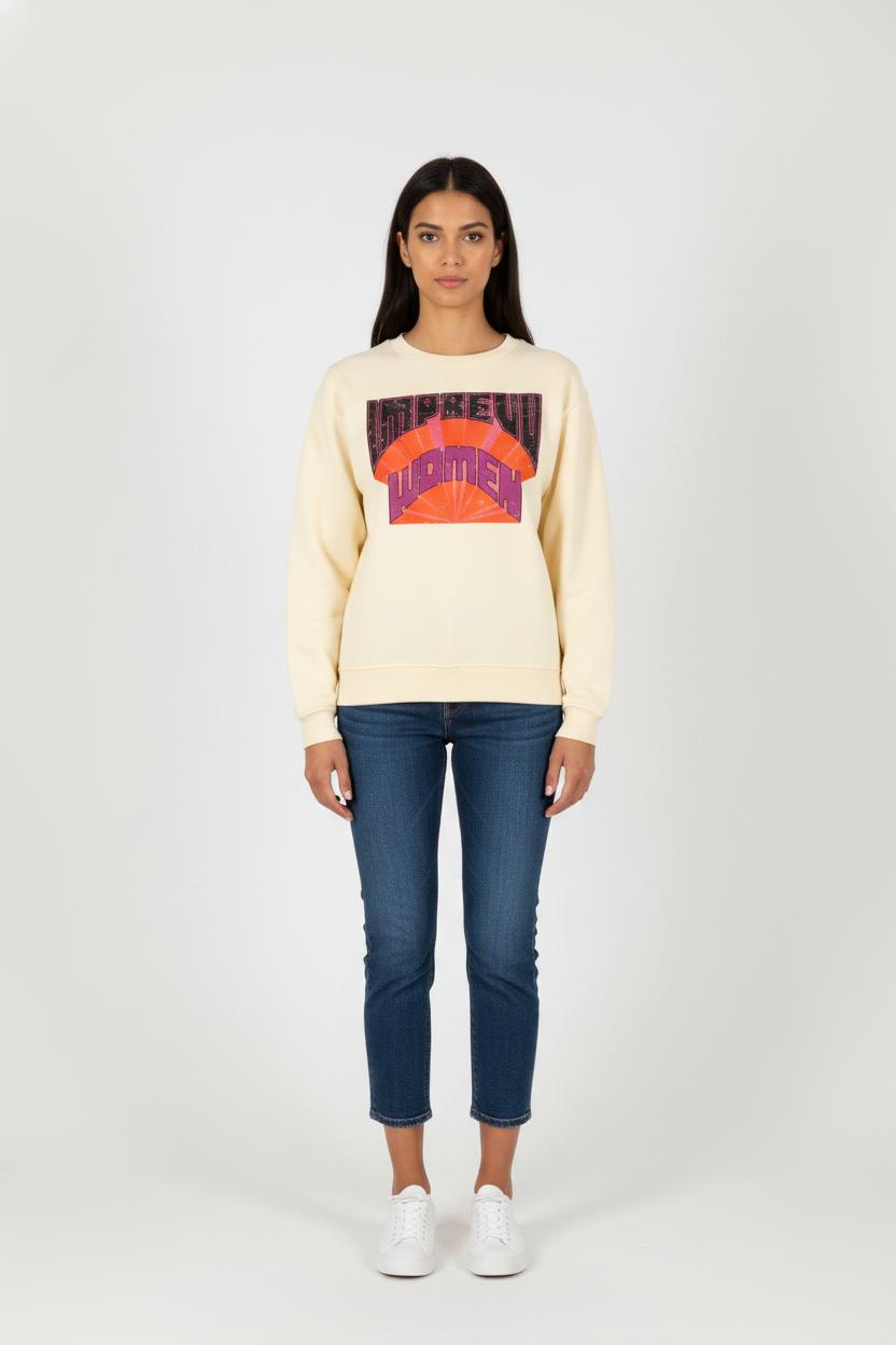 Sweatshirt Beige - Taille XS/34