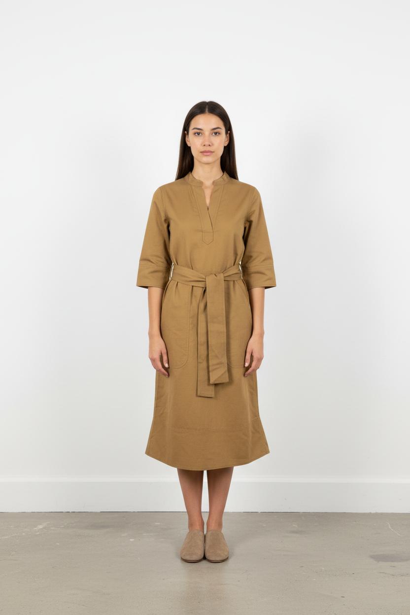Robe Midi Marron - Taille XS/34