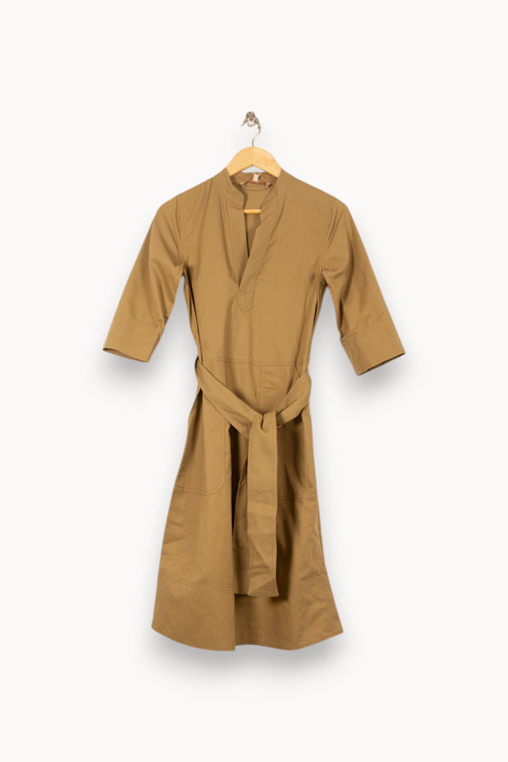 Robe Midi Marron - Taille XS/34 de la marque Vanessa Bruno | PARAD55836 - Vendu par Paradigme - Image 2