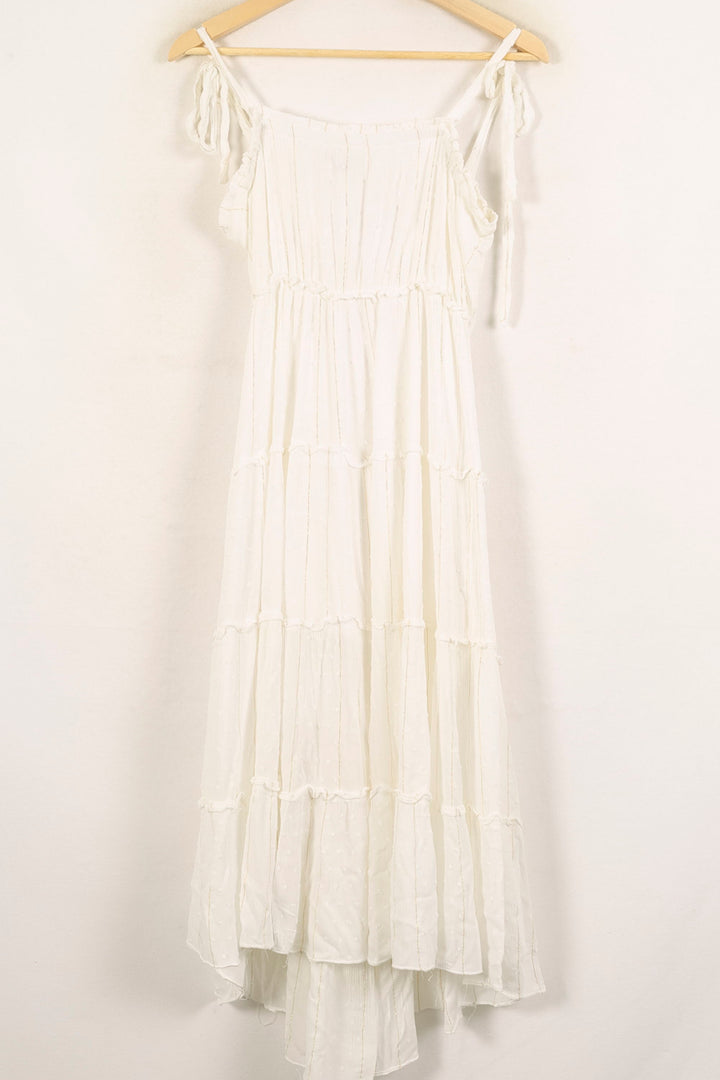 Robe Longue Blanche - Taille S/36 de la marque FRNCH | PARAD55847 - Vendu par Paradigme - Image 4