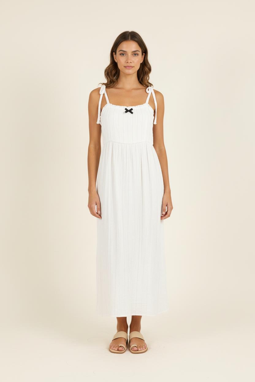 Robe Longue Blanche - Taille S/36 de la marque FRNCH | PARAD55847 - Vendu par Paradigme - Image 1